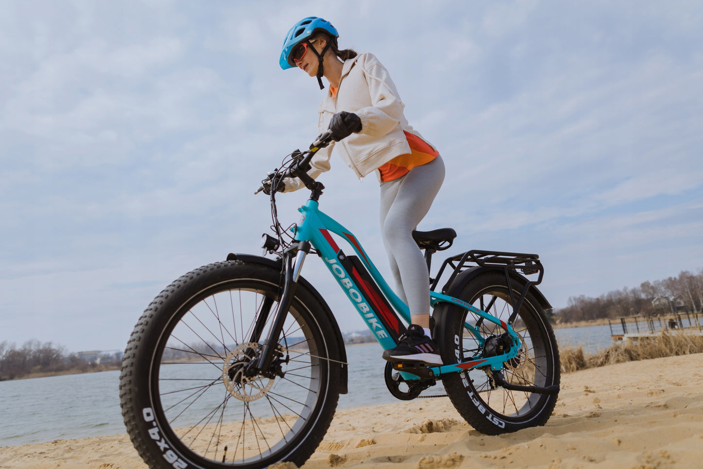 Rower elektryczny Jobobike ROBIN ST Czarny Fatbike Niska Rama