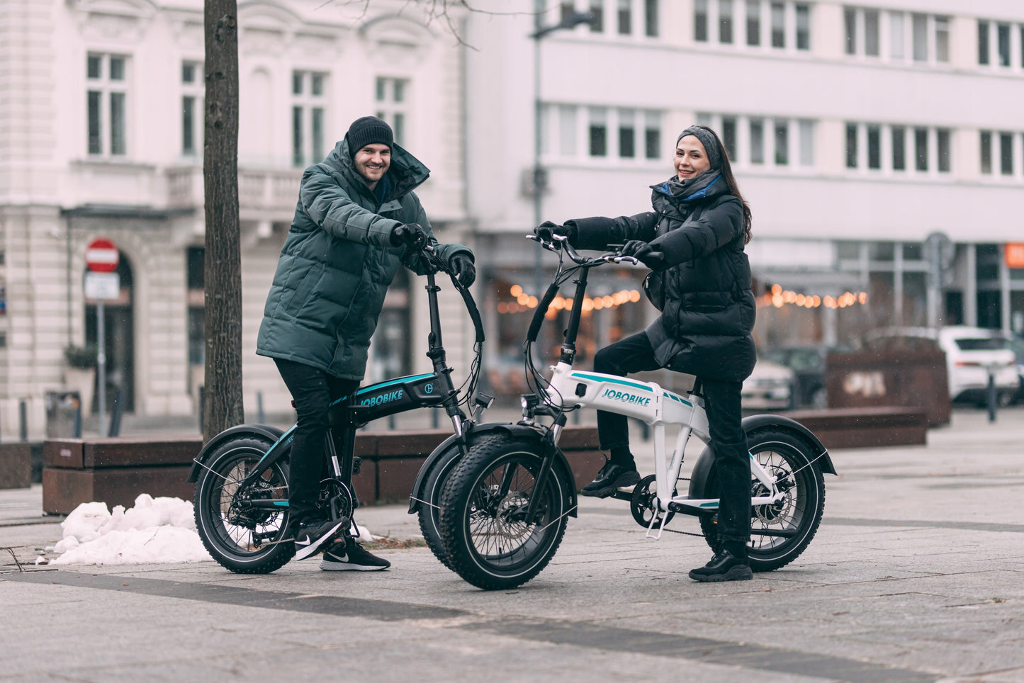 Rower Elektryczny Jobo E-bike EDDY X Czarny Składany Fatbike