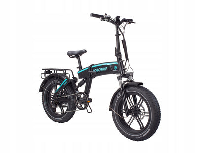 Rower Elektryczny Jobo E-bike EDDY Czarny Fatbike