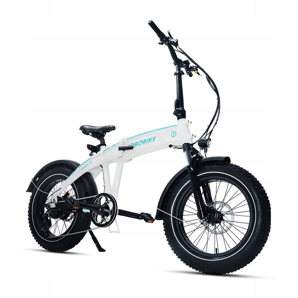 Rower Elektryczny Jobo E-bike EDDY X Biały Składany Fatbike