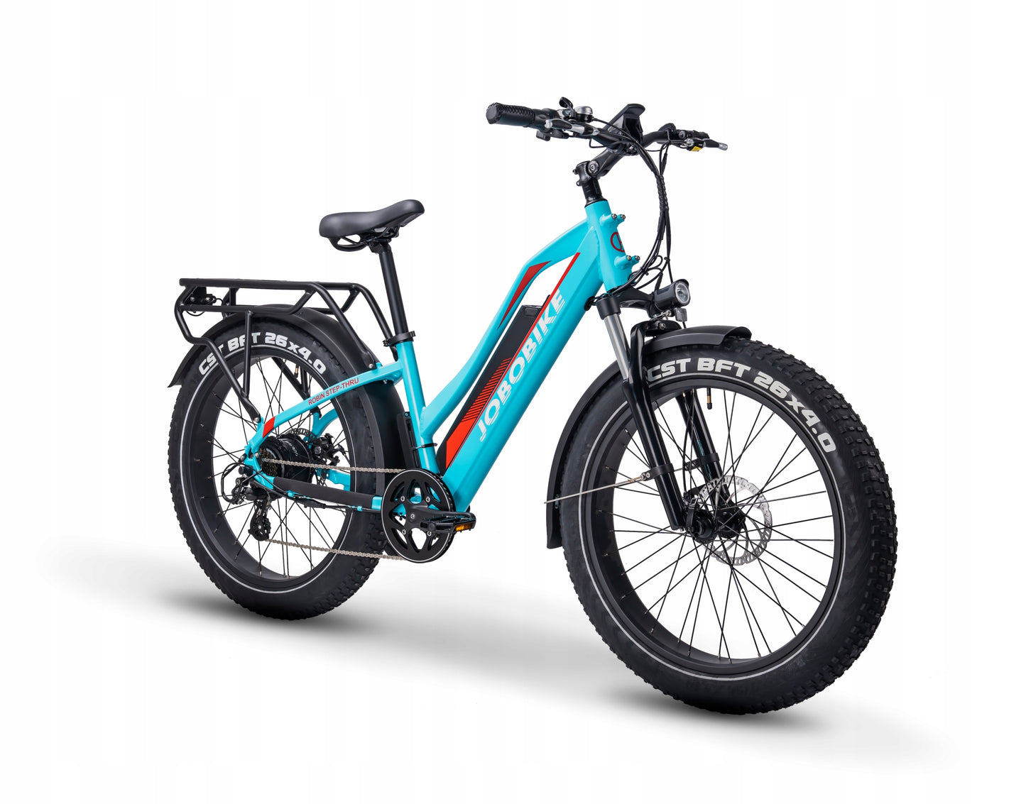 Rower elektryczny Jobo Ebike ROBIN ST Turkusowy