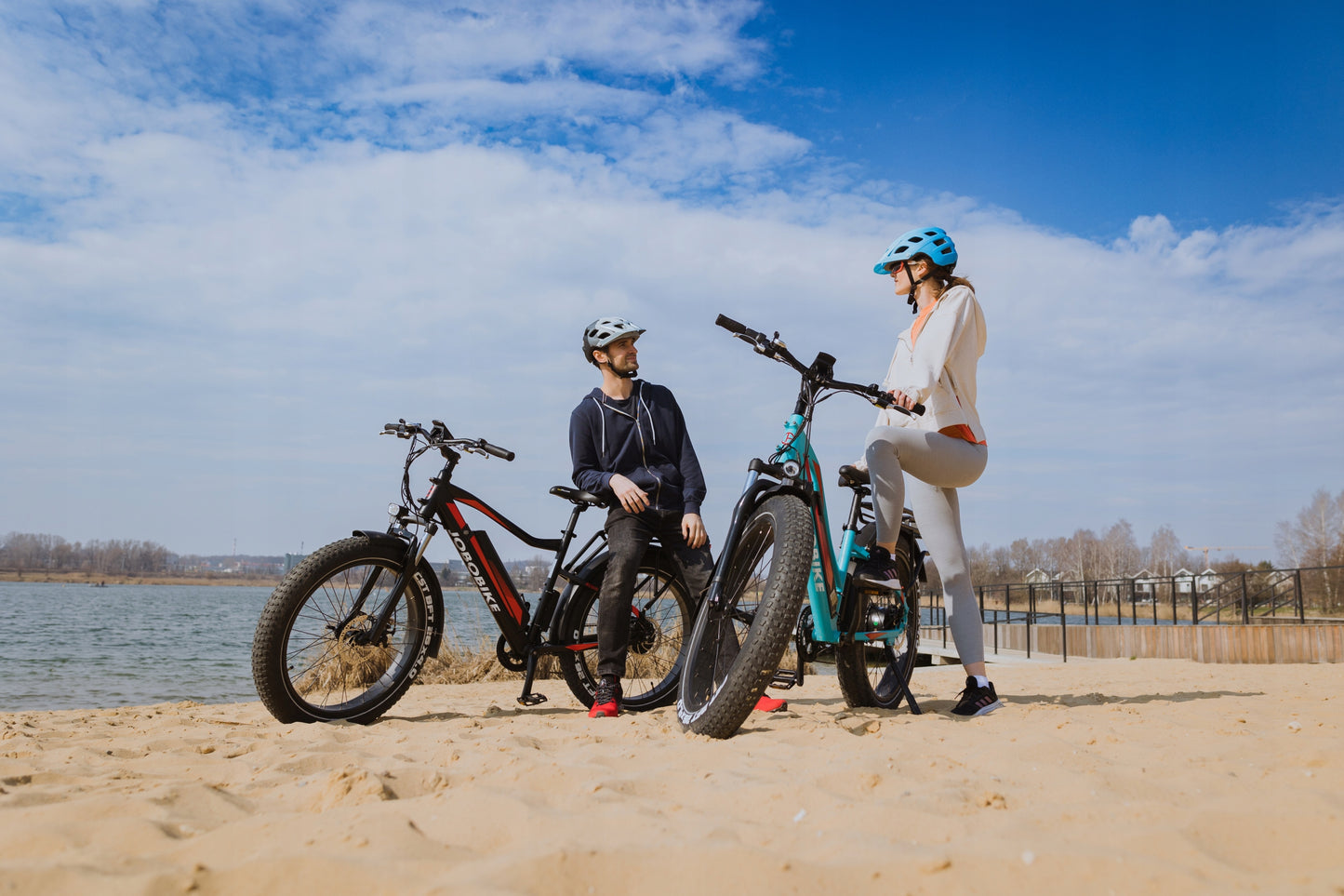 Rower elektryczny Jobo Ebike ROBIN ST Turkusowy