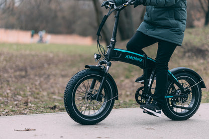 Rower Elektryczny Jobo E-bike EDDY X Czarny Składany Fatbike