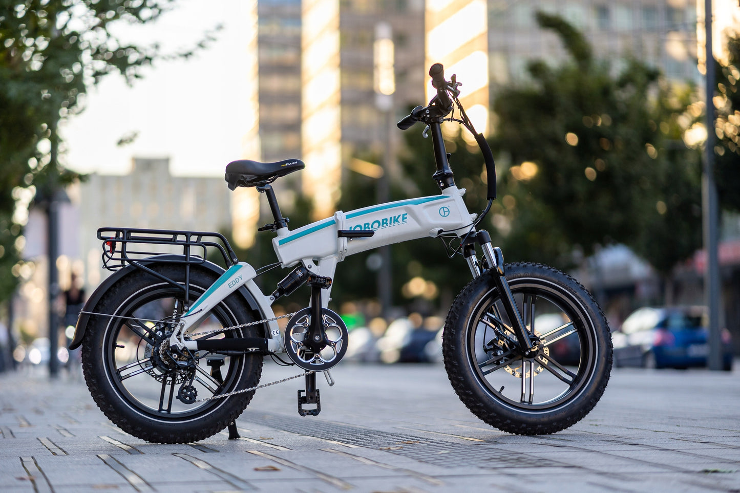 Rower Elektryczny Jobo E-bike EDDY Biały Fatbike