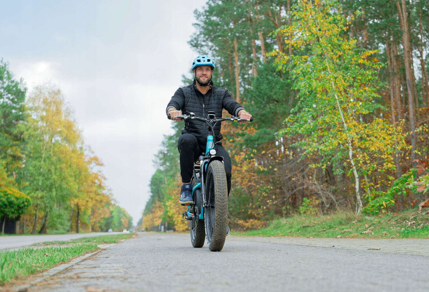 Rower elektryczny Jobo Ebike ROBIN ST Turkusowy