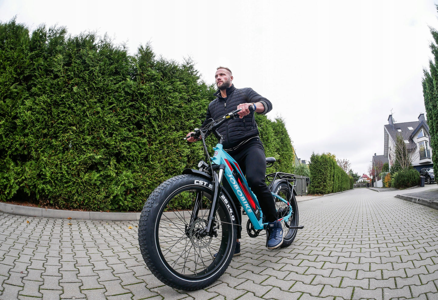 Rower elektryczny Jobo Ebike ROBIN ST Turkusowy